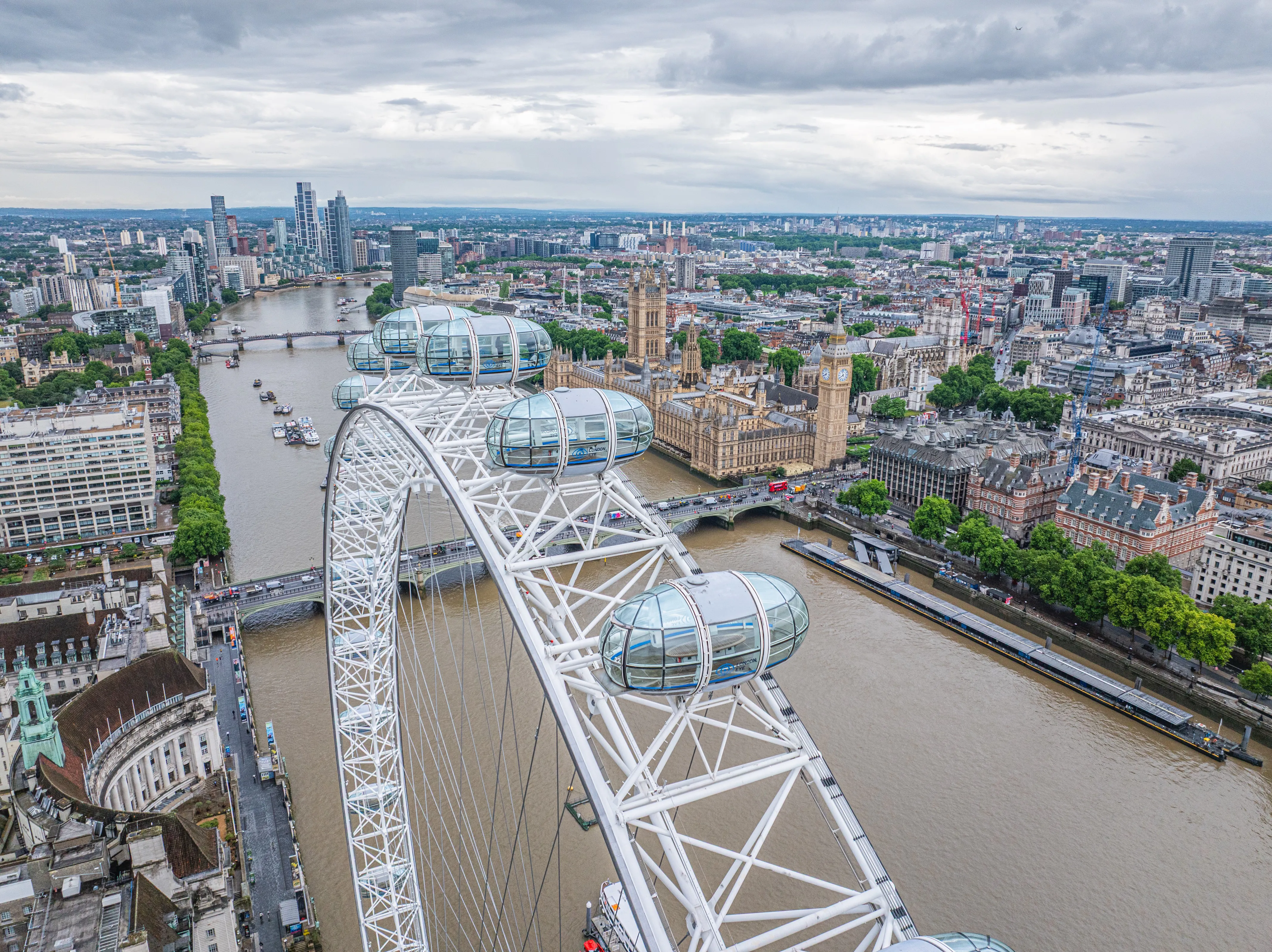 London Eye Rebrand Drone Photography 40