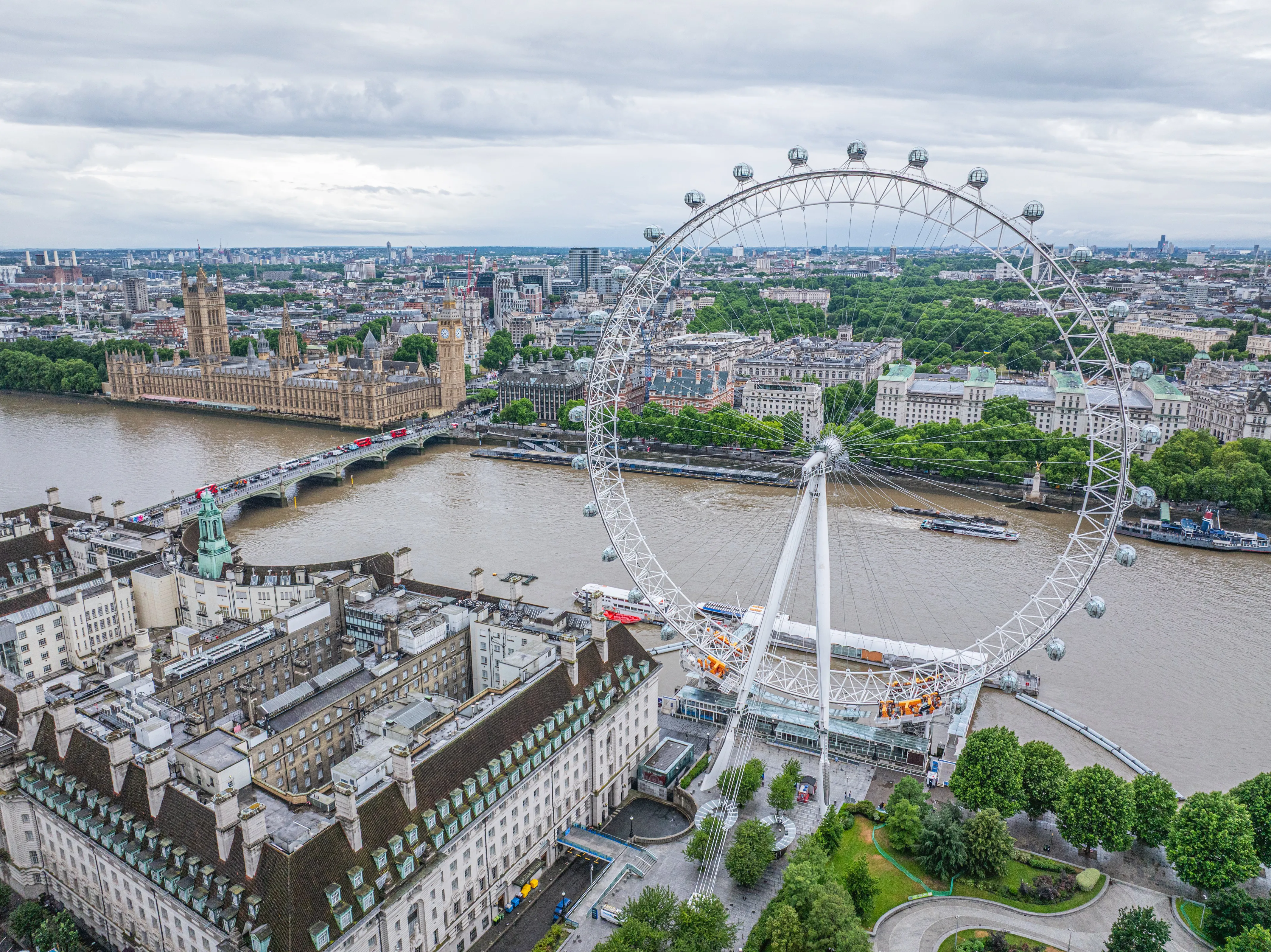 London Eye Rebrand Drone Photography 39